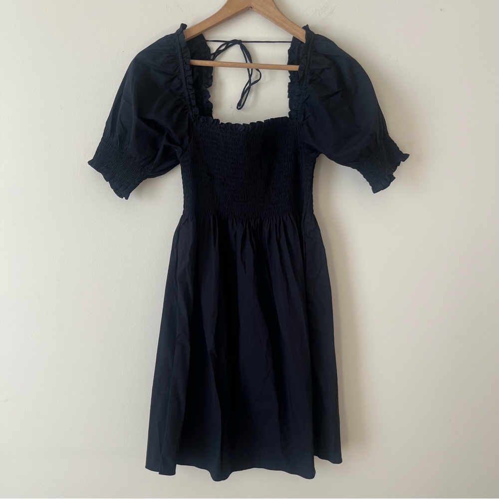 Hill House Home The Nap Dress Athena Black Cotton Size XS